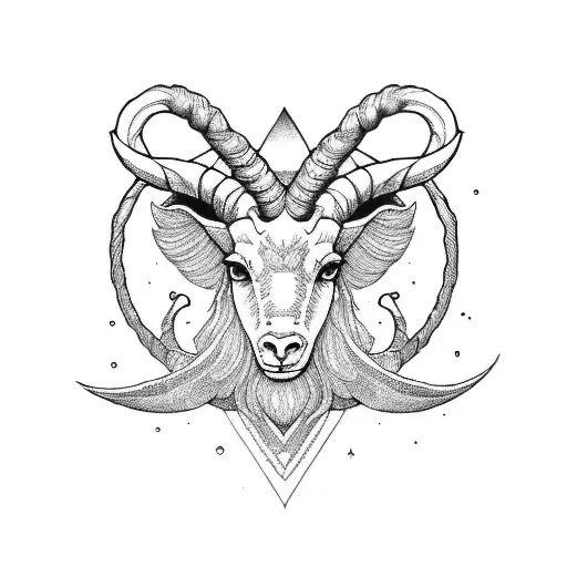 capricorn, aries and leo tattoo design idea