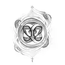 good vibes rune tattoo design idea