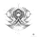 good vibes rune tattoo design idea