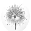 palm tree for the ankle tattoo design idea