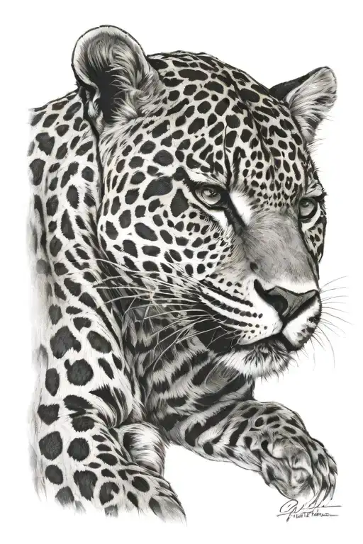 a jaguar tattoo design idea