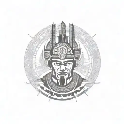 zulu warrior tattoo design idea
