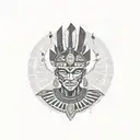 zulu warrior tattoo design idea