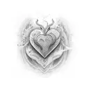 heart beat with name aarohi tattoo design idea