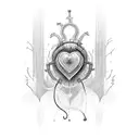 heart beat with name aarohi tattoo design idea