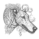 greyhound  tattoo design idea