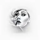 rolling in the deep adele tattoo design idea