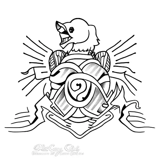 chile cerrano con corazon tattoo design idea