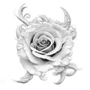 coração humano com flores   tattoo design idea