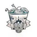 pickle jar tattoo design idea