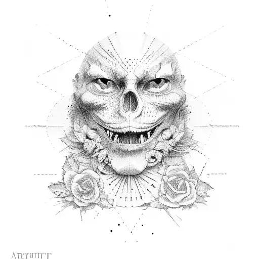 guillotine device tattoo design idea