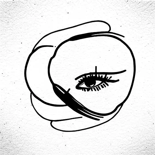 mirror tattoo design idea