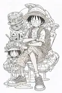 Luffy tattoo design idea