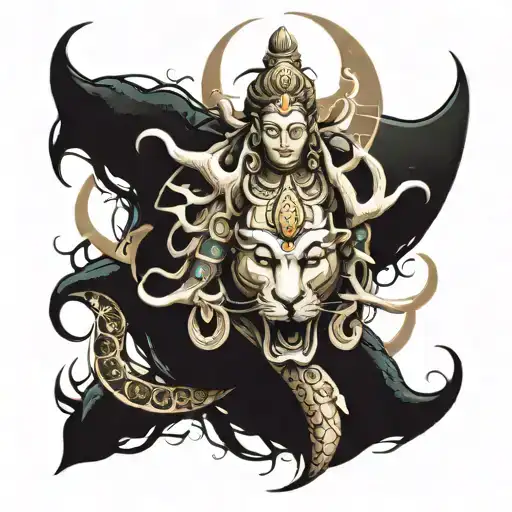 karm dharm moksha Shiva tattoo tattoo design idea