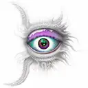 detailed dragon eye  tattoo design idea