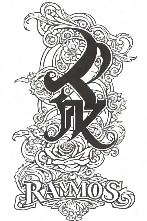 Ramos name written tattoo design idea