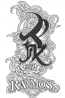 Ramos name written tattoo design idea