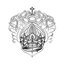 Queen's Crown tattoo design idea