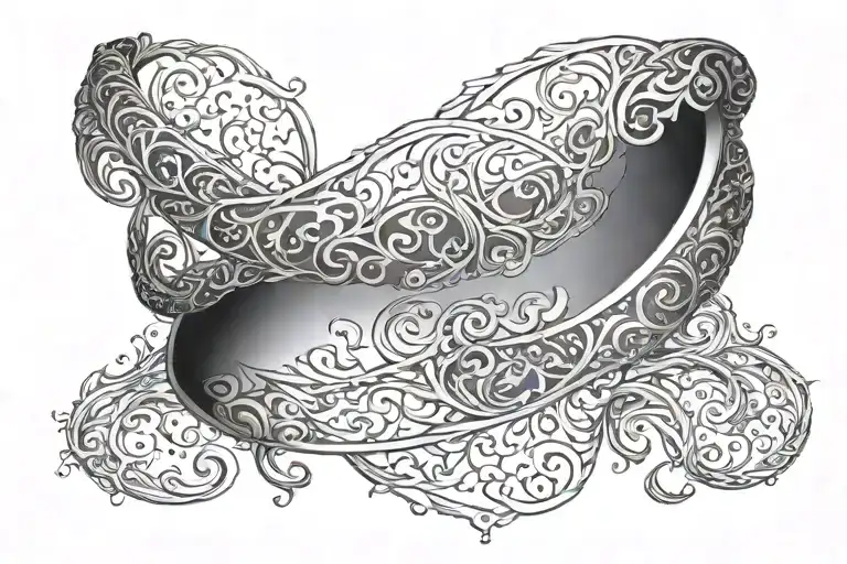 elven bangle tattoo design idea