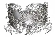 elven bangle tattoo design idea