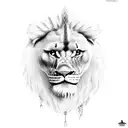 Assyrian King hunting Lion  tattoo design idea