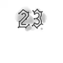 the number 23 tattoo design idea