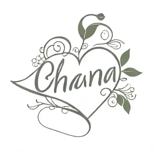 ohana with heart caligraphy and its a tatoo with sisters  tattoo design idea