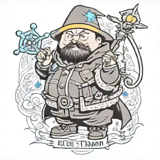 wizard eric Cartman south park tattoo design idea