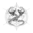 Dragon, Mountain, MTB  tattoo design idea