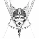 Cleopatra  tattoo design idea