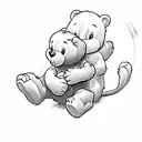 care bear tattoo design idea