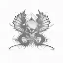 Symbolic representation of the widows son tattoo design idea