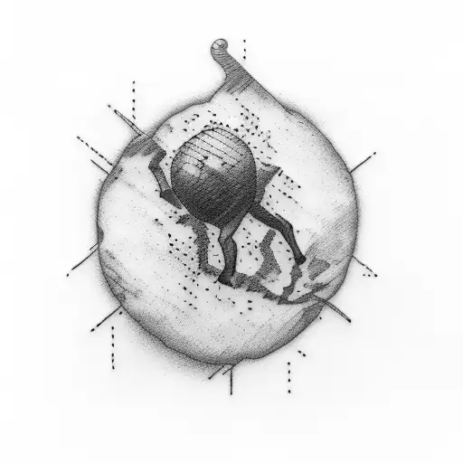sisyphus tattoo design idea