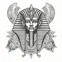 Seth Egyptian God tattoo design idea