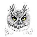 owl dmt tattoo design idea
