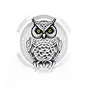 owl dmt tattoo design idea