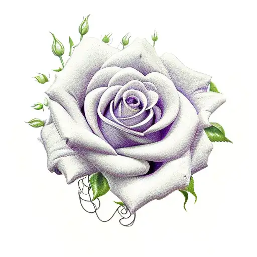 roses, lilacs, lilies, wildflowers, garden, bouqet tattoo design idea