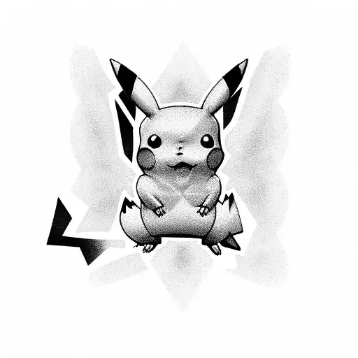 pikachu tattoo design idea