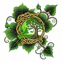 IRISH  LIFE TREE tattoo design idea