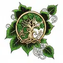 IRISH  LIFE TREE tattoo design idea