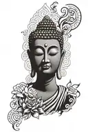 budha tattoo design idea
