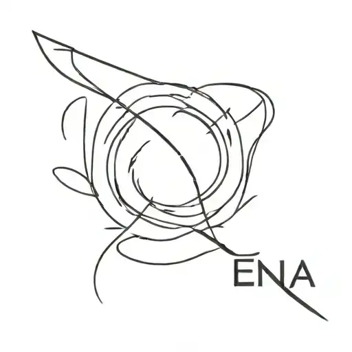 xena zoe written tattoo design idea