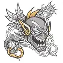 cartoon flash design tattoo design idea