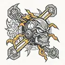 cartoon flash design tattoo design idea