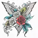 grunge inspired tattoo tattoo design idea