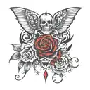 grunge inspired tattoo tattoo design idea