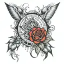 grunge inspired tattoo tattoo design idea