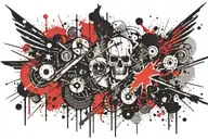 grunge inspired tattoo tattoo design idea