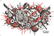 grunge inspired tattoo tattoo design idea