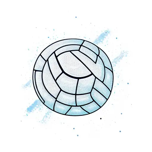volleyball, LGBT, colored tattoo design idea